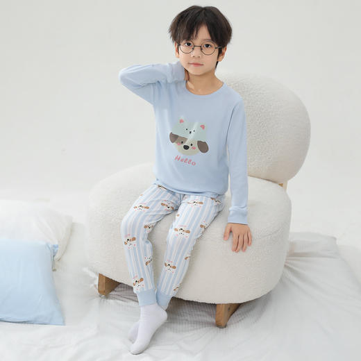 【睡在云朵里面】茶稚 儿童天丝棉保暖内衣套装  莱赛尔混纺棉 柔软保暖不闷热 多季可穿 裸感舒适 商品图7