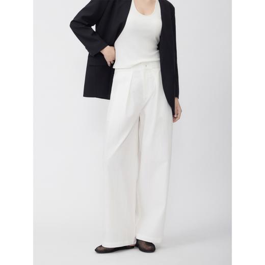 COCO ZONE【黑标系列】 松弛老钱风松紧腰休闲裤CD2A0525 商品图0