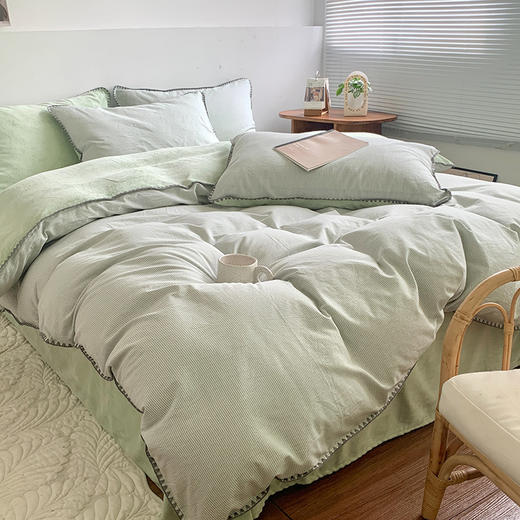 【牛奶绒秋冬棉加绒四件套】牛奶绒四件套良品秋冬棉加绒四件套保暖加厚绒布床品件套 商品图8