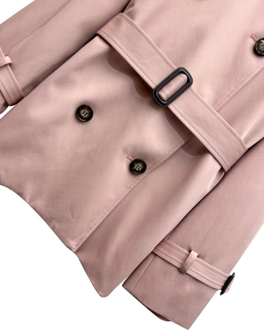 女款棉质刺绣腰带风衣外套 商品图2