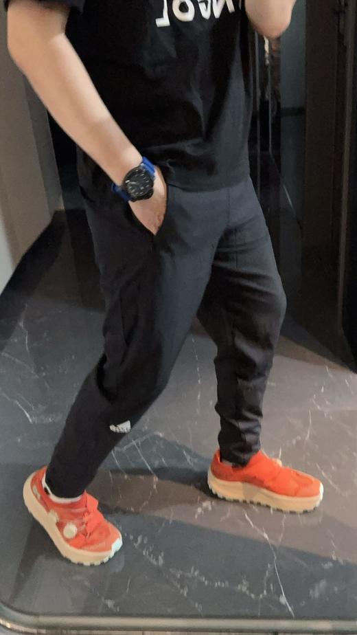 a迪纯色Logo束脚运动裤波哥M，蕾姐穿S 商品图7