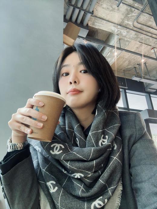 专柜流出100%正香奶奶真丝羊毛双面围巾披肩 商品图11