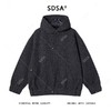 SDSA男士秋冬新款痞帅男装时尚肌理感按扣连帽卫衣气质网红款上衣 商品缩略图0