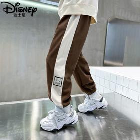 迪士尼男童裤子春秋款2024新款儿童运动裤炸街卫裤秋装帅气休闲裤