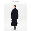 SELFWHO高支高密绵羊毛长款围巾领毛呢外套女2025冬新款保暖大衣 商品缩略图0