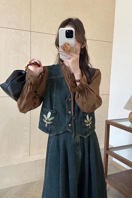 amadella 复古牛仔甜美百搭三件套装 20942 商品图1