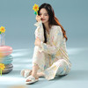 【抗菌新疆棉】自然醒「莫奈花园」秋季纯棉A类睡衣长袖女士家居服套装JLM 商品缩略图9