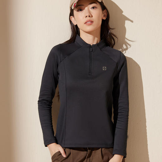 秋冬热卖款！显瘦有型！保暖！酷小仙 半拉链运动打底衫 百搭 时尚 男女款 商品图7