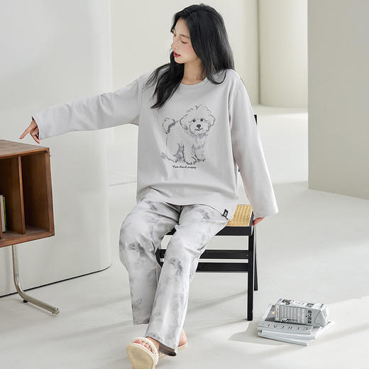 纯棉睡衣女款长袖2025新款春秋款卡通100%全棉女士家居服套装秋季 商品图11
