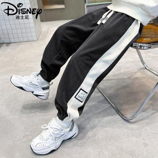 迪士尼男童裤子春秋款2024新款儿童运动裤炸街卫裤秋装帅气休闲裤 商品图5