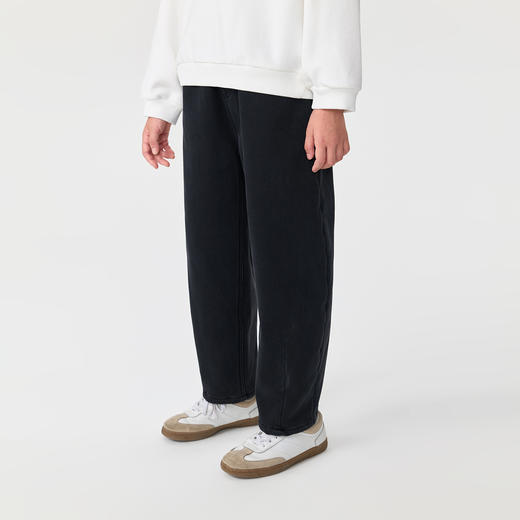 【奥利绒】马克珍妮女童挺括有型牛仔萝卜裤2025年秋冬新款551391 商品图2