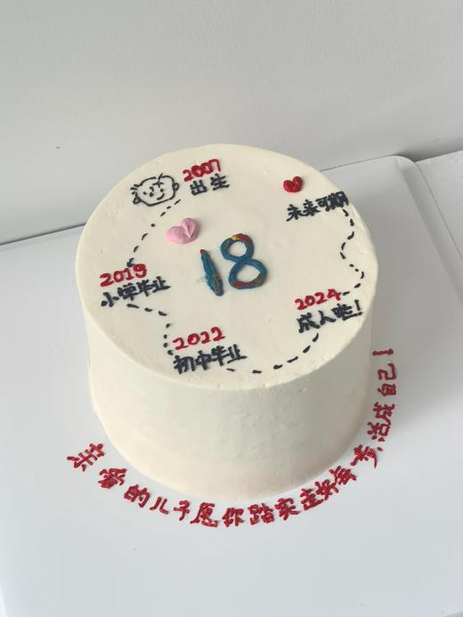 多款式~成年礼二次元/漫画风/蝴蝶结卡通蛋糕-低糖处理无添加 商品图3