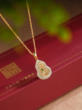 子佩集S925银【葫芦成诗】套链【DZ05515】纯银古法银可打开项链镀金2509