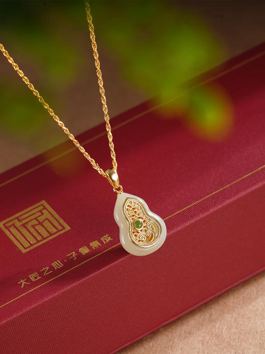 子佩集S925银【葫芦成诗】套链【DZ05515】纯银古法银可打开项链镀金2509 商品图0