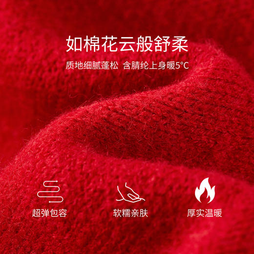 【内购】【璀璨亮片】多巴胺优雅通勤圆领双粒扣落肩袖软糯超弹厚开衫毛衣-W54EB3954 商品图4