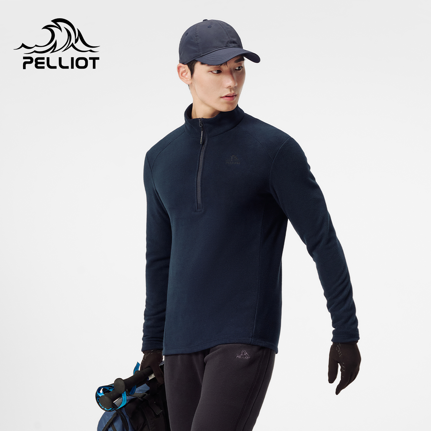 【P系列】伯希和户外Polartec抓绒衣内胆男士轻量透气运动打底衫