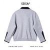 SDSA男士秋冬新款痞帅男装韩版撞色拼接拉链翻领卫衣百搭宽松外套 商品缩略图4