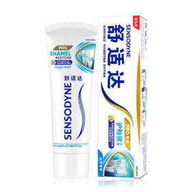 【超市】舒适达护釉健沁爽薄荷牙膏100g