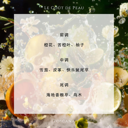 【肌肤之味】世界旅行系列柑橘木质皮革中性 托斯卡纳 商品图1