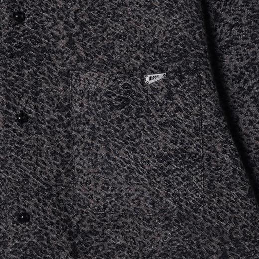 59200SDSA男士秋冬新款痞帅男装潮牌撞色豹纹翻领长袖衬衫百搭简约衬衣 商品图3