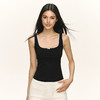 Ariseism 美式复古设计感黑色基础吊带背心女夏季新款修身上衣 商品缩略图0