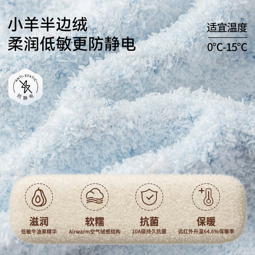 【家居服专场】嫚熙秋冬牛油果半边绒月子服加绒产妇哺乳孕妇睡衣家居服 商品图1