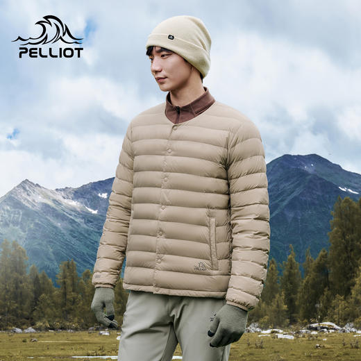 伯希和户外800蓬防风鹅绒服男新款女外套排骨羽绒服冲锋衣内胆 商品图0