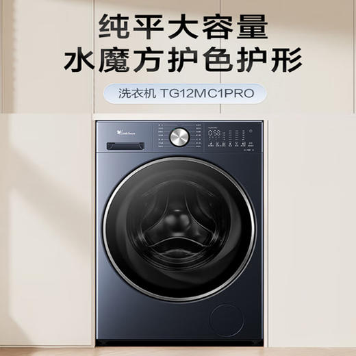 小天鹅（LittleSwan）12公斤纯平 五大水洗 AI智投 动态智能减震 水魔方 滚筒全自动洗衣机 TG12MC1PRO 商品图0
