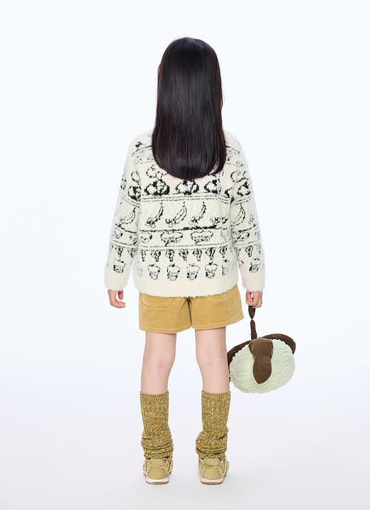 jnby   25年秋款  短款开襟毛衫  1P9310930 商品图5