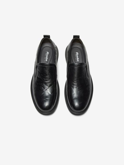 【云粉节】 【拔佳】BF楼Bata乐福鞋男2025秋款牛皮纹理厚底通勤一脚蹬50530CM5   吊牌价999   活动价569 商品图2