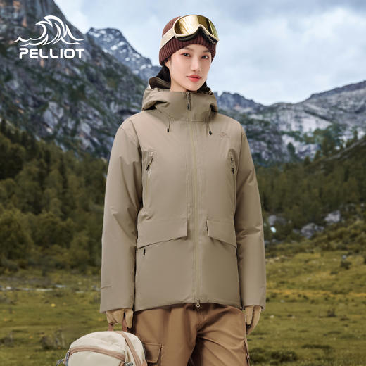 伯希和户外羽绒冲锋衣新款800蓬鹅绒Dermizax登山服男女同款外套 商品图0