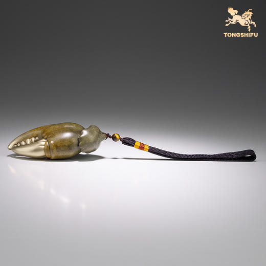 铜师傅《手中有钱》螃蟹钳手把件家居铜摆件把玩解压  商品图2