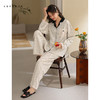 可人儿春秋季带胸垫奥力棉女士长袖长裤睡衣可外出纯棉家居服套装 商品缩略图1