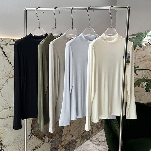 3.8%绵羊毛醋酸烟管领上衣    A-5459 商品图5