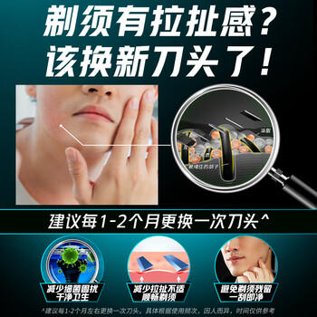 吉列锋速3经典 剃须刀片替换装6刀头 3层刀片剃刮胡须刀手动 男士 京东自营旗舰 非吉利 商品图6
