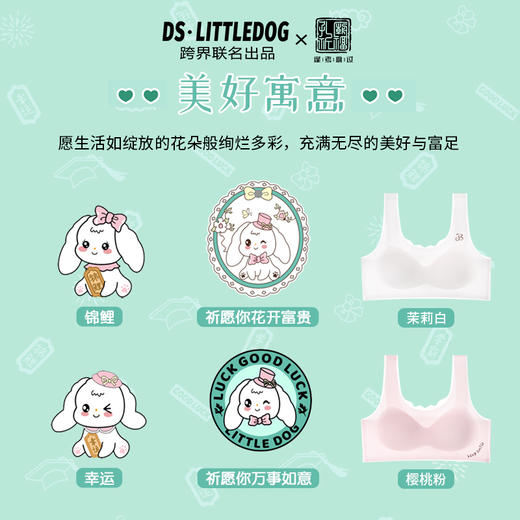 治愈小白狗柔柔衣二阶段透气网孔系列无痕背心款106#2件装专为成长期少女定制 商品图1