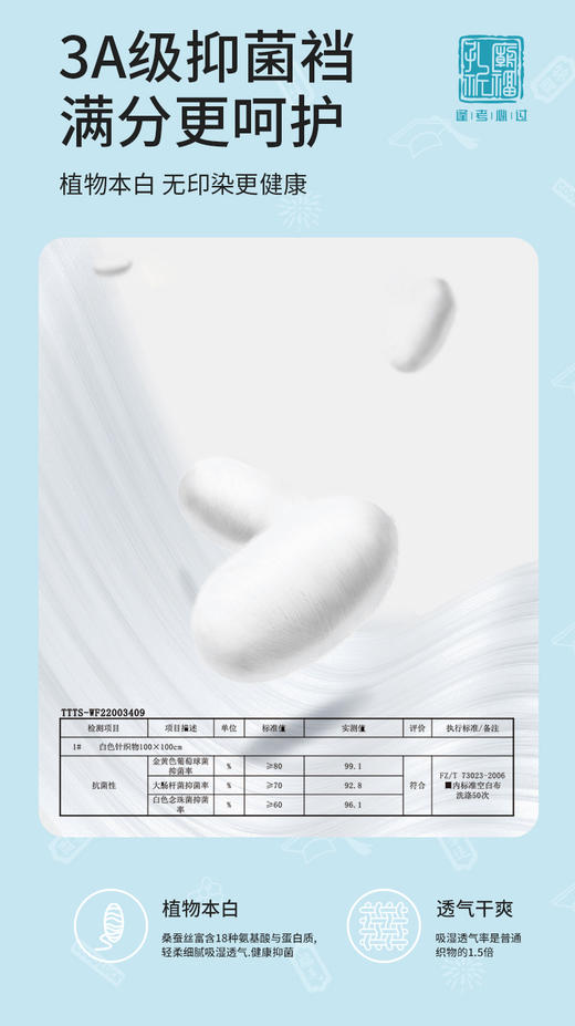 治愈小白狗排汗速干裤四角无缝内裤4条装男女童孔庙祈福 商品图10