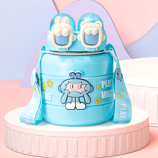  【双盖双饮，快乐加倍】新款316不锈钢儿童保温杯🔥，大容量防摔设计，时尚便携出行神器！ 商品图6