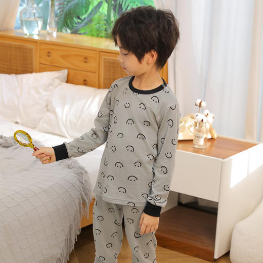 【睡在云朵里面】茶稚 儿童天丝棉保暖内衣套装  莱赛尔混纺棉 柔软保暖不闷热 多季可穿 裸感舒适 商品图11