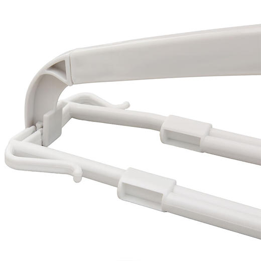 衣柜衣撑晾衣架阳台塑料可伸缩宽形晾衣架2P 商品图6