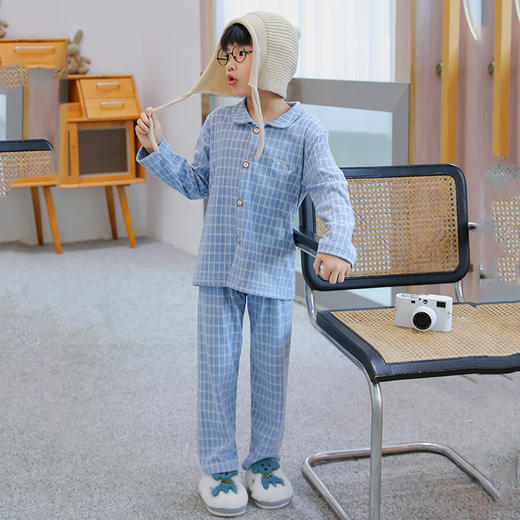 心选丨儿童布莱格开衫居家服 蓄温保暖 柔软舒适 商品图10