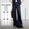 【内购】【不易褪色】活力丹宁高腰撞色明线显瘦宽松阔腿牛仔裤-W53ND2045 商品缩略图1