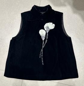 【门店同款】ENJOY秋季中式重工花朵马甲 166145904