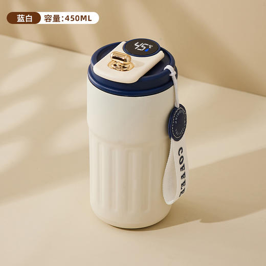 智能温显，一盖双饮【316抗菌不锈钢，长效保温】保温杯男士女士高颜值保冷咖啡便携车载户外水杯子。ha 商品图3