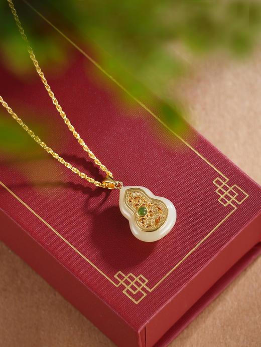 子佩集S925银【葫芦成诗】套链【DZ05515】纯银古法银可打开项链镀金2509 商品图1