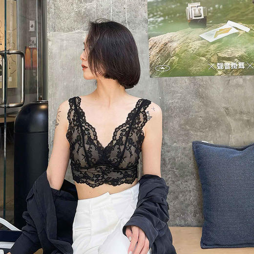 法式长摆蕾丝文胸 商品图3