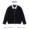 G351SDSA男士秋冬新款痞帅男装韩版撞色拼接拉链翻领卫衣百搭宽松外套 商品缩略图1
