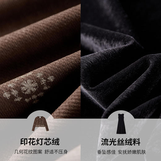 【内购】【免搭配套装】复古波西米亚民族风圆领外套&圆领修身背心连衣裙-154ZB3491 商品图4