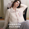 【家居服专场】嫚熙幸运鹅秋冬牛油果半边绒月子服加绒产妇哺乳孕妇睡衣家居服 商品缩略图3