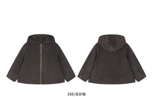 jnby  25年秋款  短款呢大衣  1P9810120 商品图10